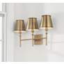 Capital Whitney 24" Wide Aged Brass 3-Light Bath Light