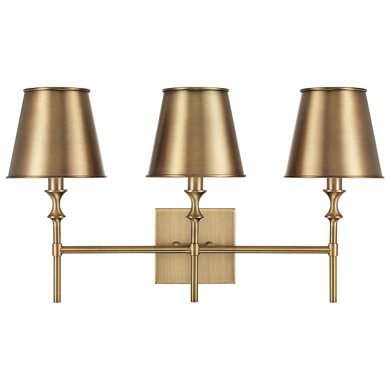 Image 4 Capital Whitney 24" Wide Aged Brass 3-Light Bath Light more views