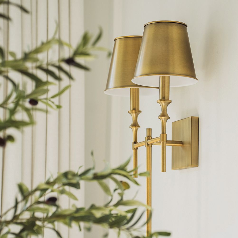 Image 7 Capital Whitney 26" High Aged Brass 2-Light Wall Sconce more views