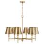 5_Capital Whitney 34" Wide Aged Brass 6-Light Chandelier more views