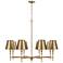 Capital Whitney 41" Wide Aged Brass 8-Light Chandelier