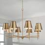 1_Capital Whitney 41" Wide Aged Brass 8-Light Chandelier