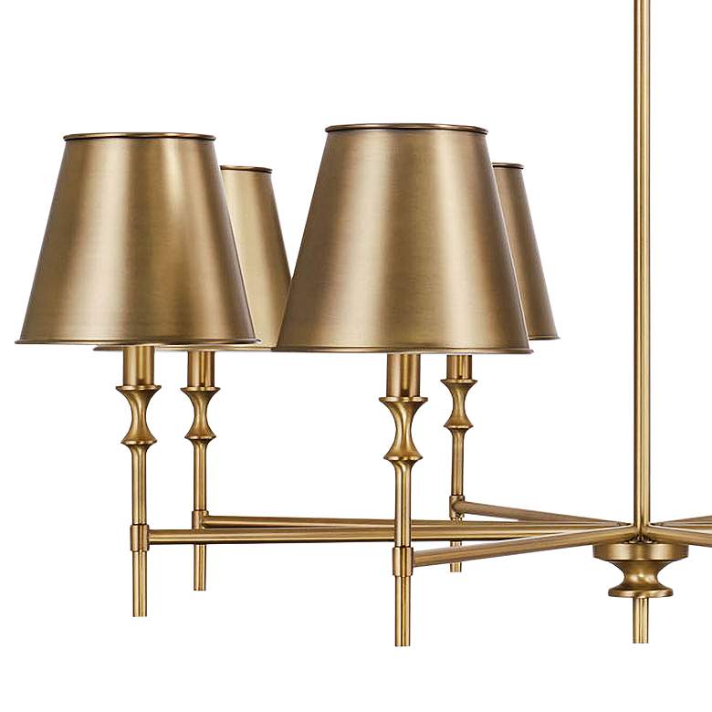 Image 3 Capital Whitney 41" Wide Aged Brass 8-Light Chandelier more views