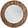 Capital Wickland 33 1/2" Reclaimed Railroad Ties Round Wall Mirror