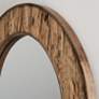2_Capital Wickland 33 1/2" Reclaimed Railroad Ties Round Wall Mirror more views