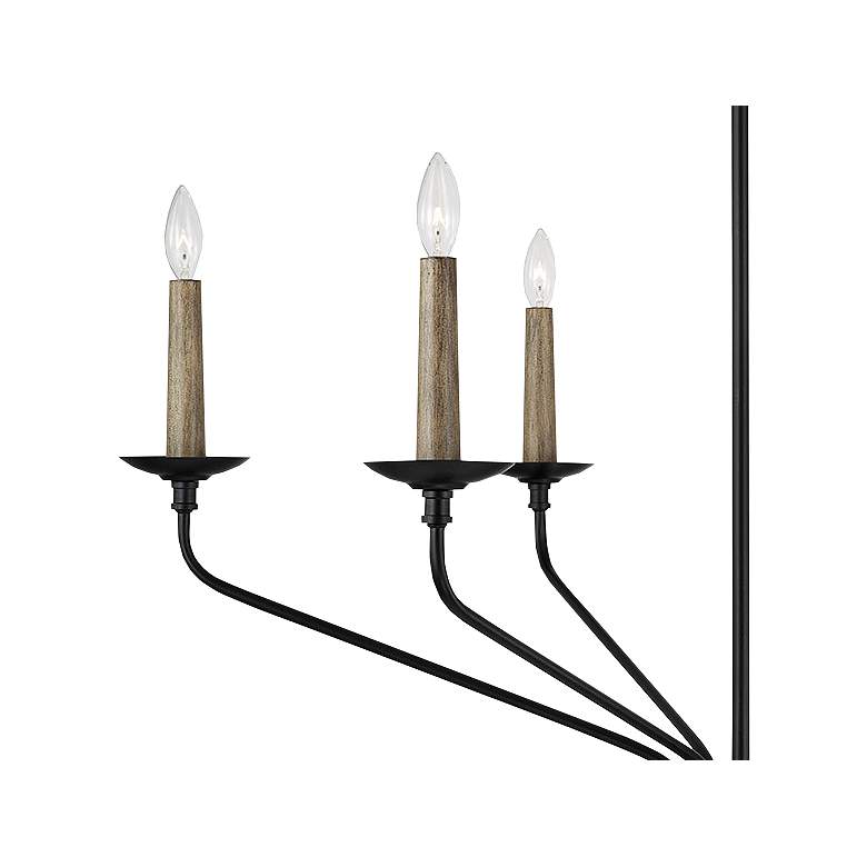 Image 3 Capital Wilder 41" Wide Matte Black 6-Light Chandelier more views