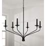 3_Capital Wilder 41" Wide Matte Black 6-Light Chandelier more views