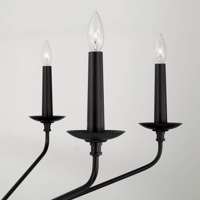 Image 6 Capital Wilder 41" Wide Matte Black 6-Light Chandelier more views