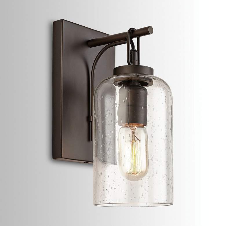 Image 1 Capital Wilton 11" High Old Bronze Metal Wall Sconce