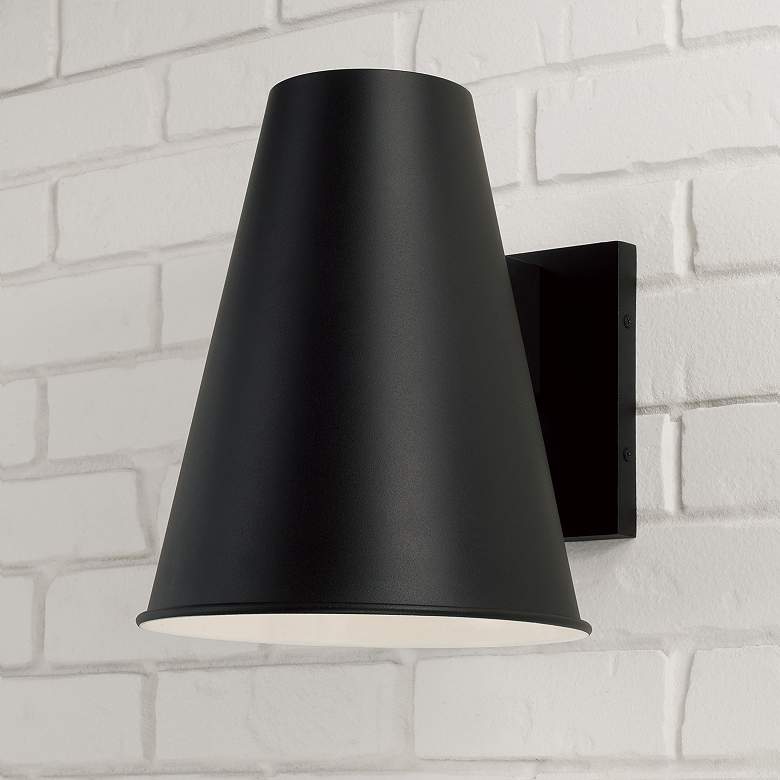 Image 1 Capital Yardley 12" High Black Outdoor Wall Light