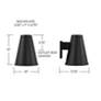 6_Capital Yardley 12" High Black Outdoor Wall Light more views