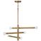 Capital Zane 26" Wide Aged Brass 6-Light Chandelier