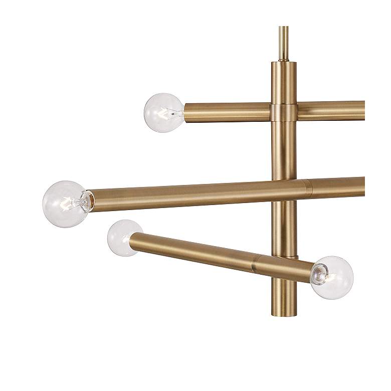 Image 3 Capital Zane 26" Wide Aged Brass 6-Light Chandelier more views