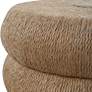 3_Capitan 20 1/2" Wide Natural Braided Rope Scallop Side Table more views