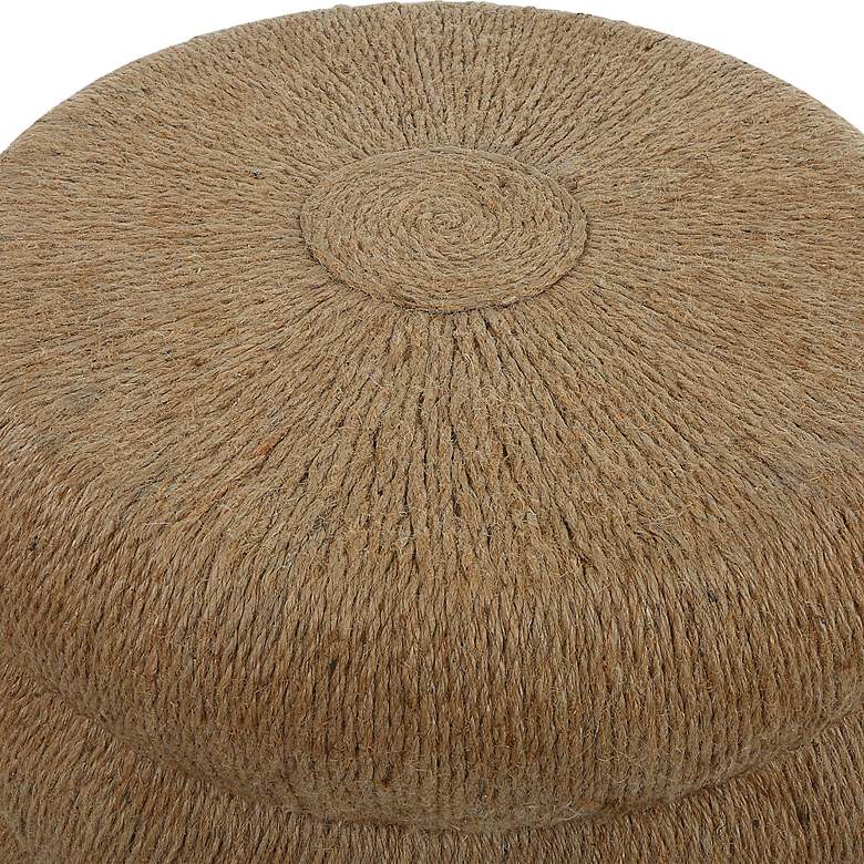 Image 4 Capitan 20 1/2" Wide Natural Braided Rope Scallop Side Table more views