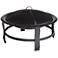 Capitan 30" Wide Round Steel Outdoor Fire Pit