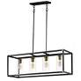 2_Capitol 36" Wide Black 4-Light Linear Pendant