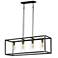 Capitol 36" Wide Black 4-Light Linear Pendant