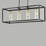 3_Capitol 36" Wide Black 4-Light Linear Pendant more views