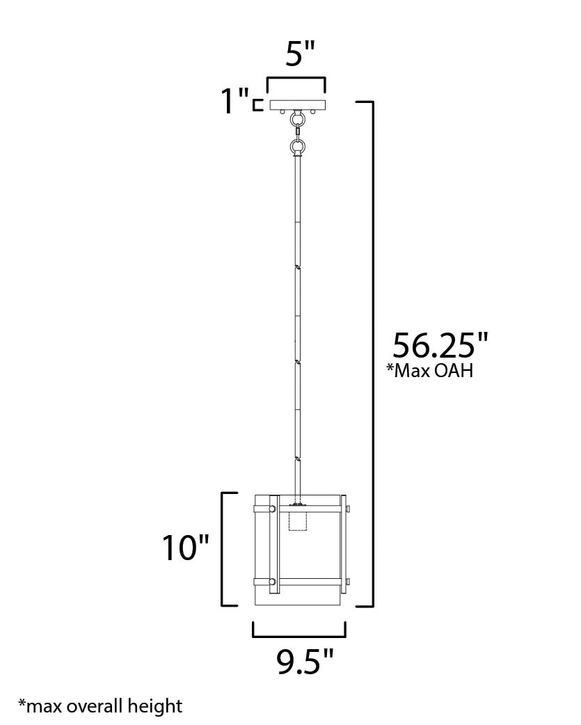 Capitol 9 1/2"W Matte Black and Antique Brass Mini Pendant