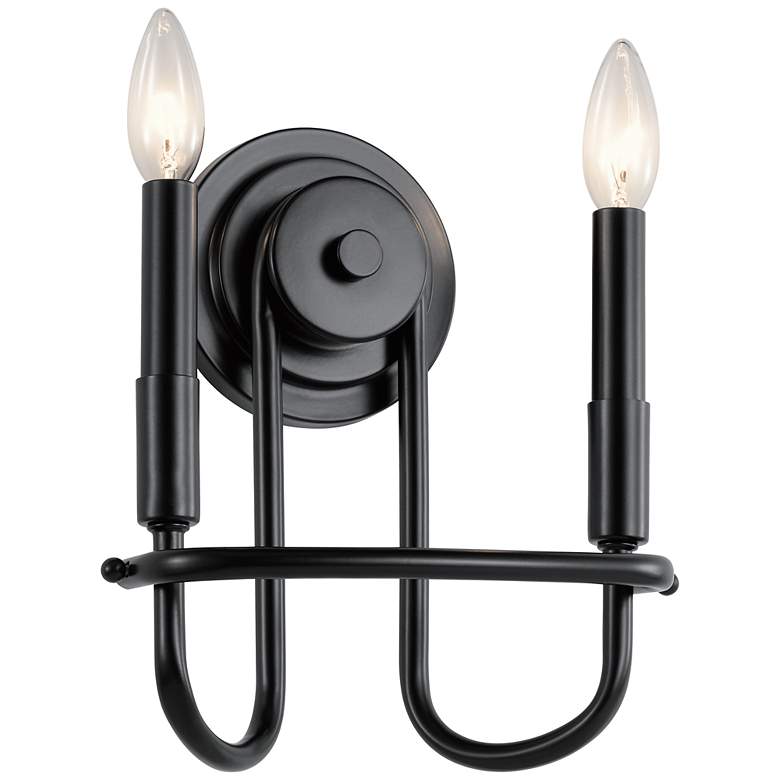 Image 2 Capitol Hill 11" Wall Sconce in Black