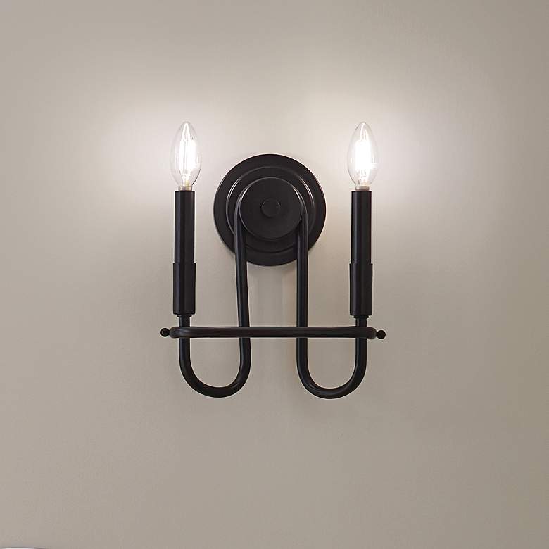 Image 1 Capitol Hill 11" Wall Sconce in Black