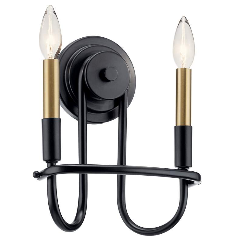 Image 4 Capitol Hill 11" Wall Sconce in Black more views