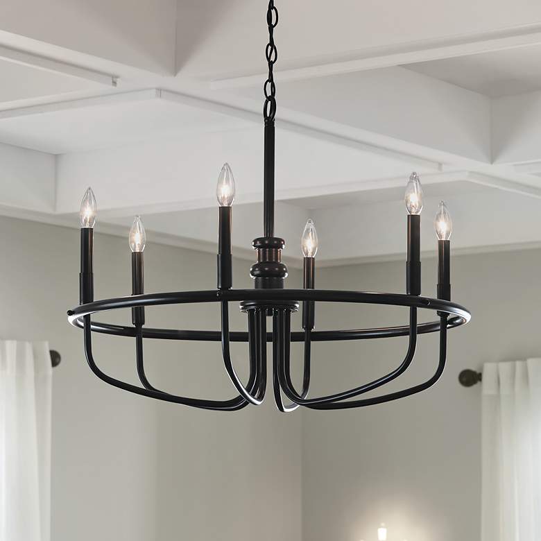 Image 1 Capitol Hill 22" Chandelier Black