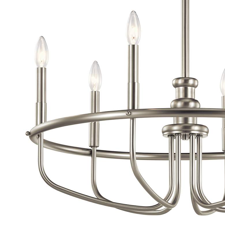 Image 3 Capitol Hill 28 3/4" Wide Brushed Nickel 6-Light Chandelier more views