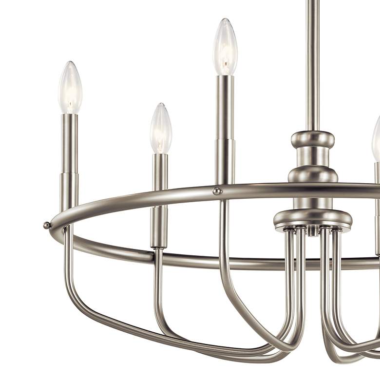 Image 4 Capitol Hill 28 3/4" Wide Brushed Nickel 6-Light Chandelier more views