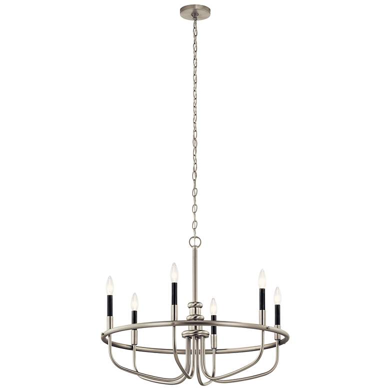 Image 5 Capitol Hill 28 3/4" Wide Brushed Nickel 6-Light Chandelier more views