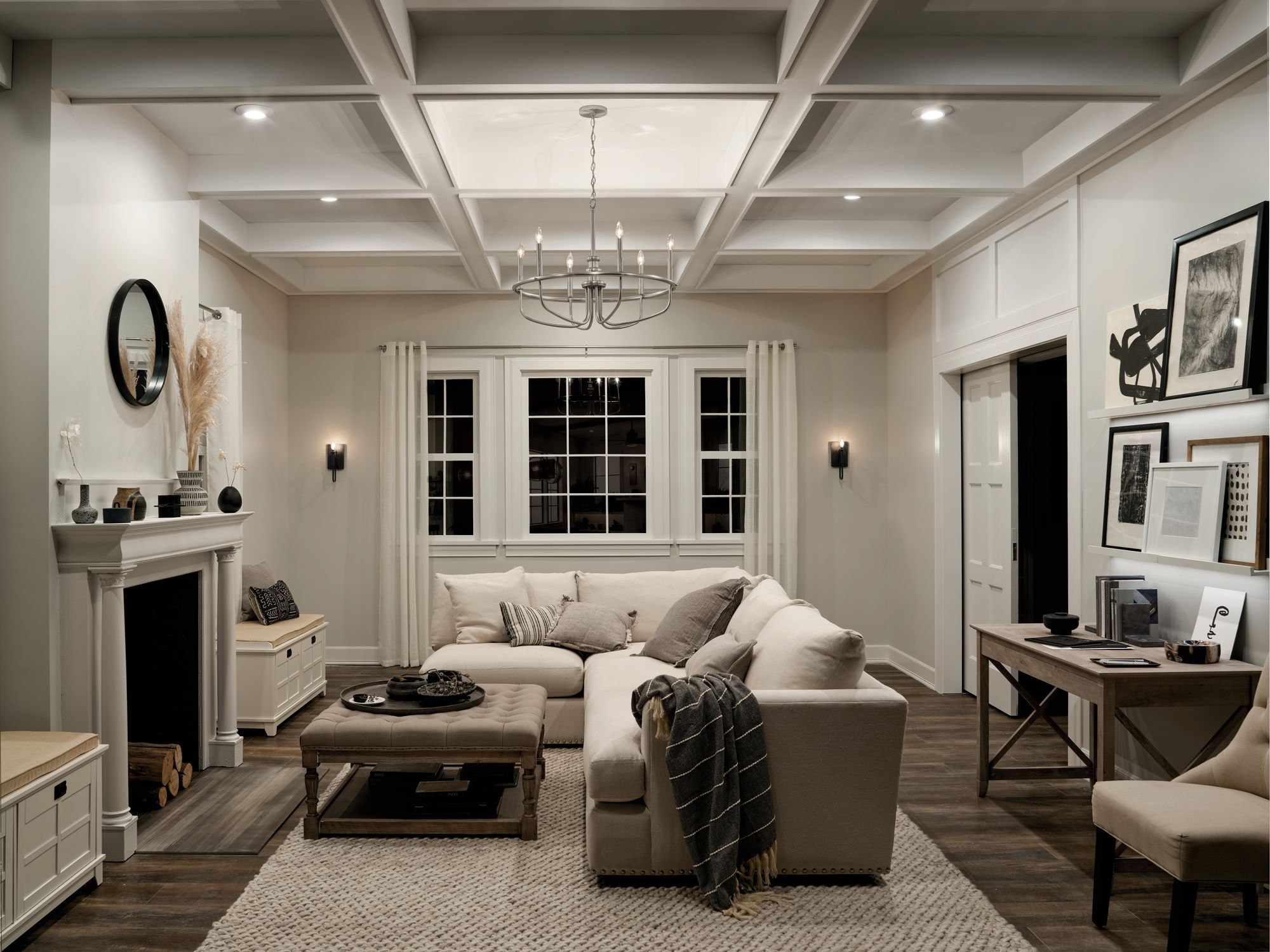 Capitol Hill 28 3/4" Wide Brushed Nickel 6-Light Chandelier