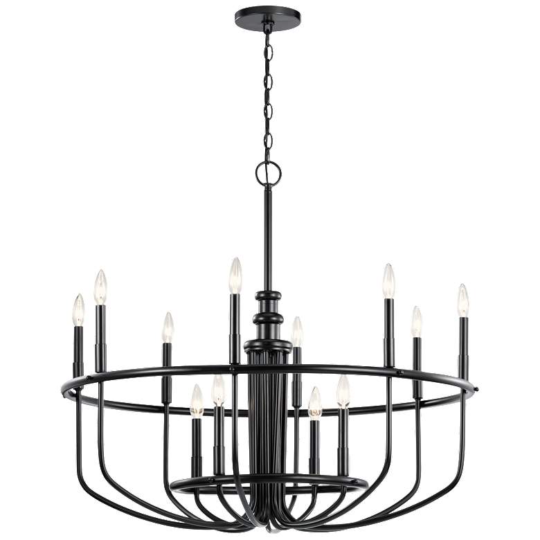 Image 1 Capitol Hill 31 inch Chandelier in Black