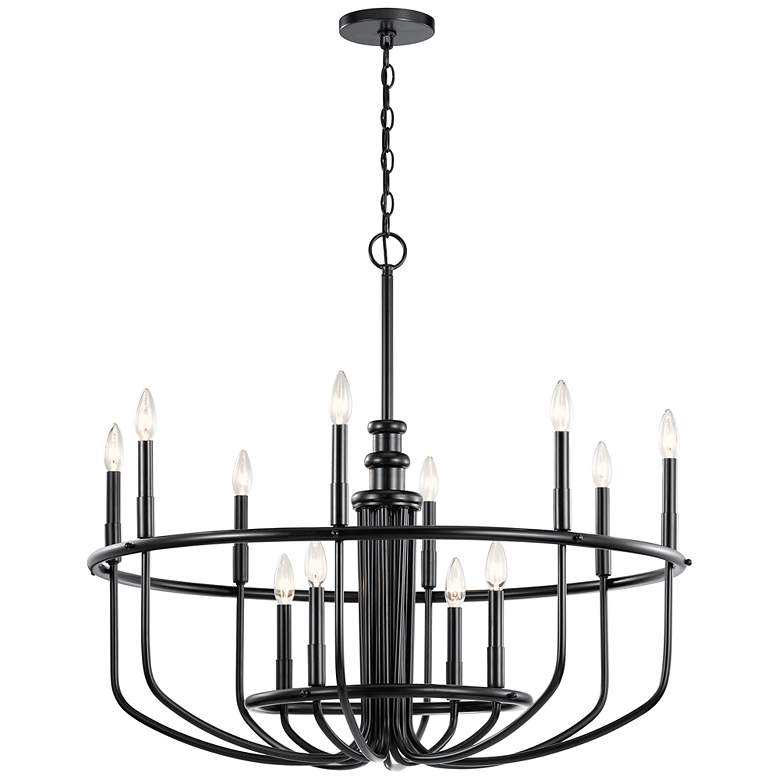 Image 2 Capitol Hill 31" Chandelier in Black
