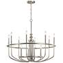 2_Capitol Hill 34 3/4" Wide Brushed Nickel 12-Light Chandelier