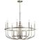 Capitol Hill 34 3/4" Wide Brushed Nickel 12-Light Chandelier