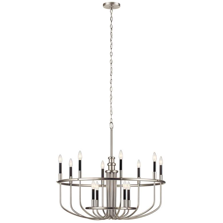 Image 7 Capitol Hill 34 3/4" Wide Brushed Nickel 12-Light Chandelier more views