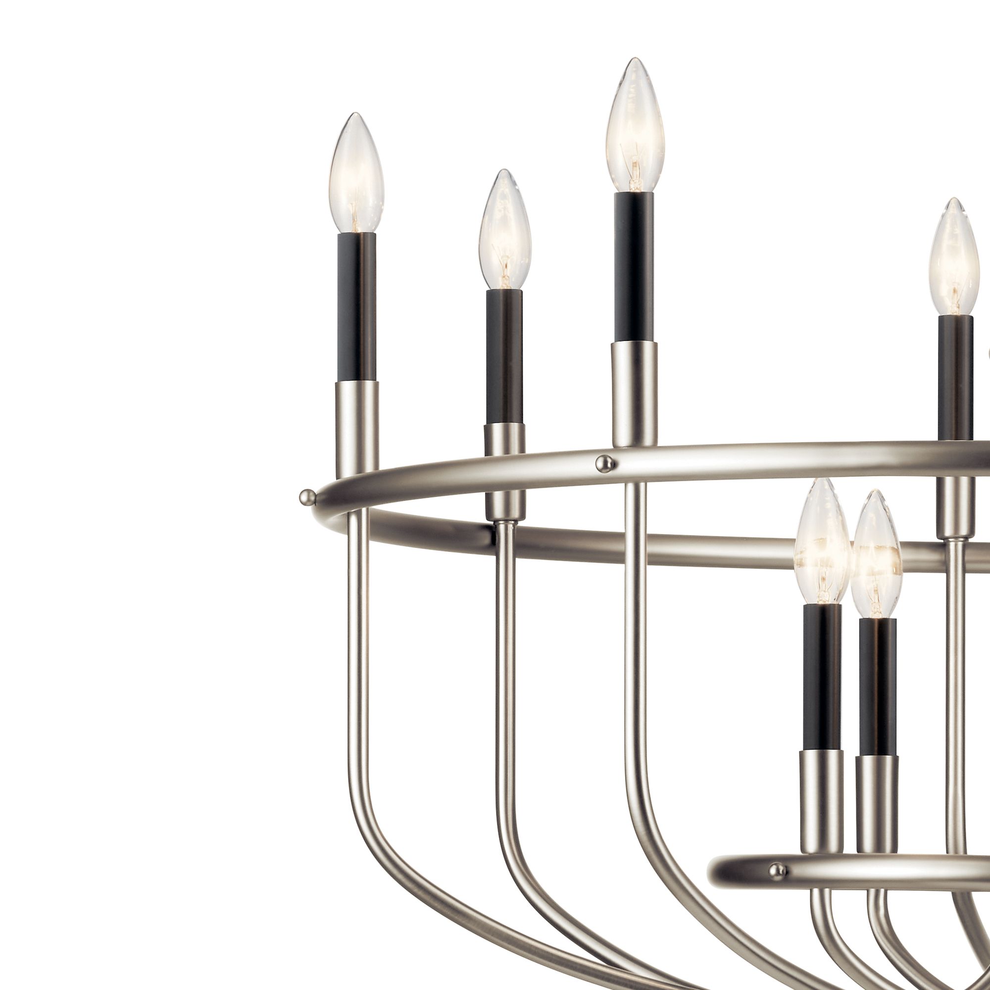 Capitol Hill 34 3/4" Wide Brushed Nickel 12-Light Chandelier