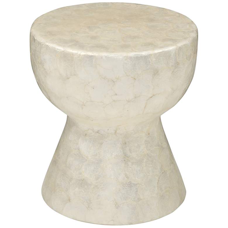 Image 1 Capiz 18" Natural Shell Accent Table