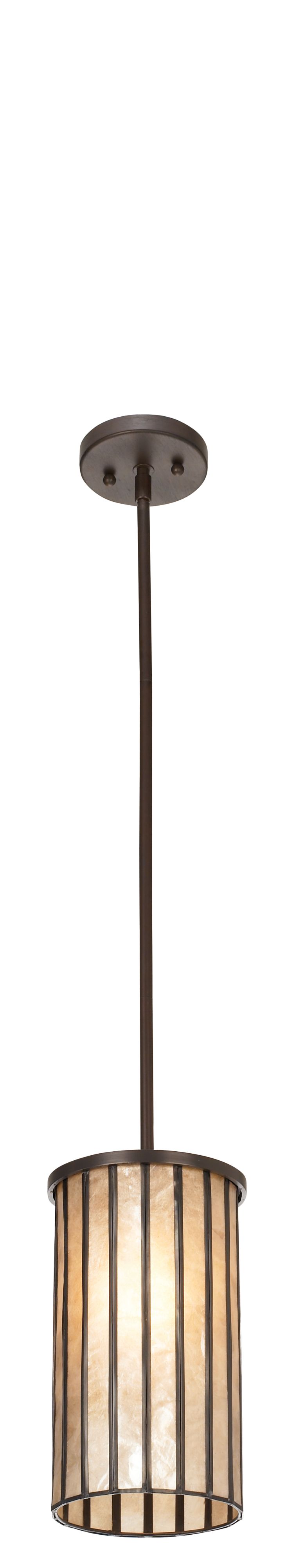 Capiz Shell 6" Wide Mini Pendant Light