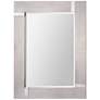 Capiz Silver Leaf 30" x 40" Rectangular Wall Mirror