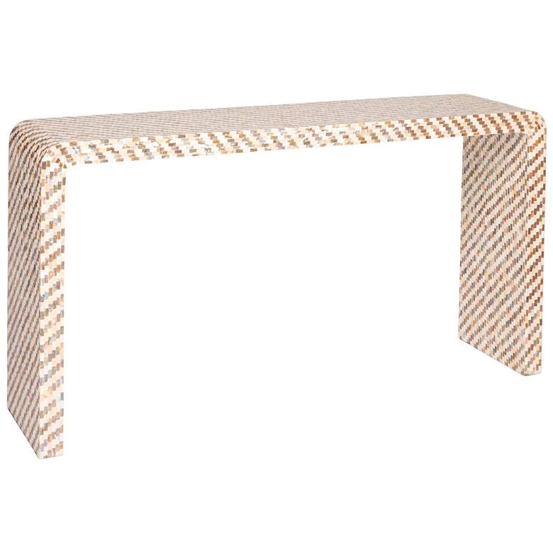 Image 2 Capiz Waterfall Console Table