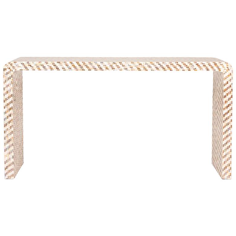 Image 5 Capiz Waterfall Console Table more views