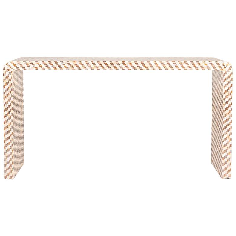 Image 6 Capiz Waterfall Console Table more views