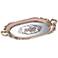 Capolla Pink and Gold 20" Wide Mirrored Tray