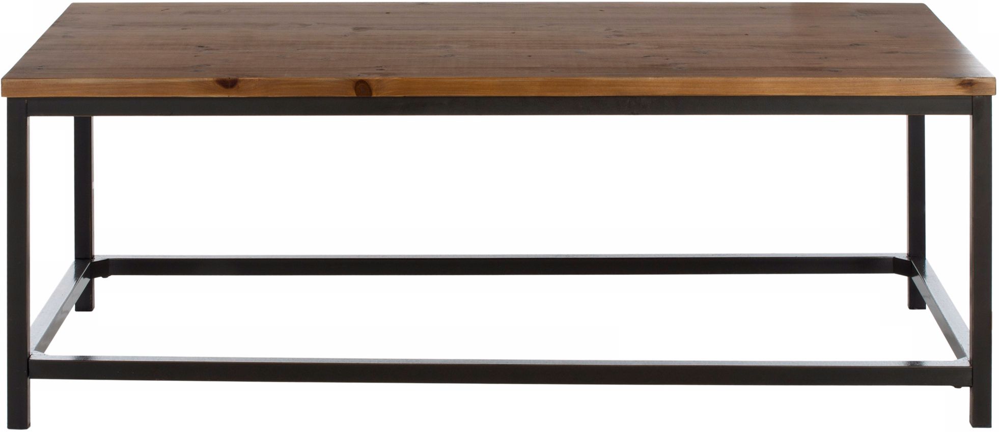 Image 3 Capper 48" Wide Oak Wood and Metal Legs Coffee Table more views