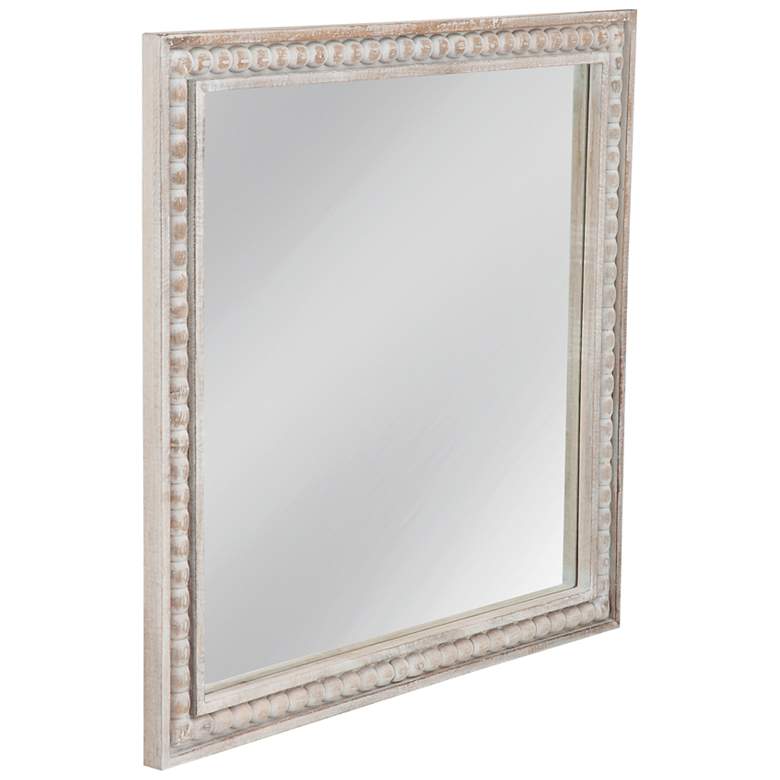 Image 2 Cappi 38" x 38" White Washed Wall Mirror more views