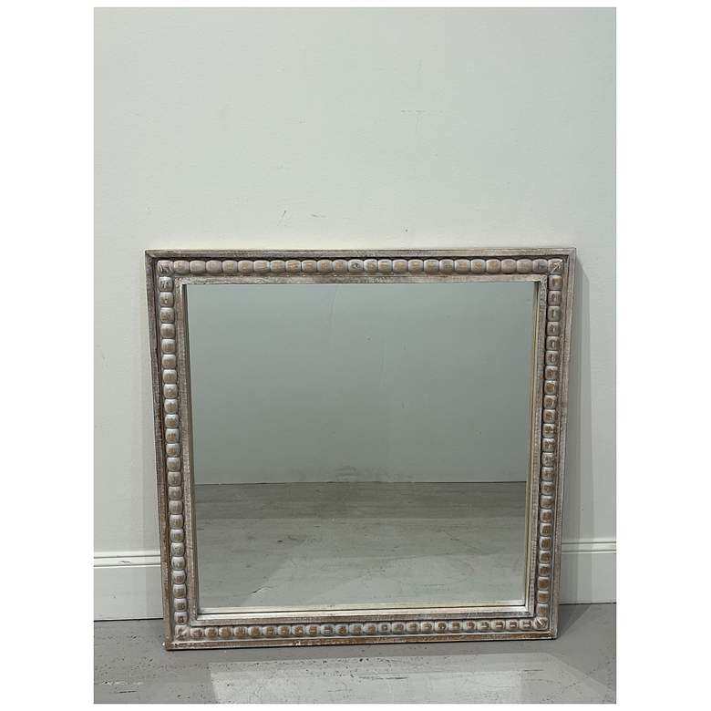 Image 5 Cappi 38" x 38" White Washed Wall Mirror more views