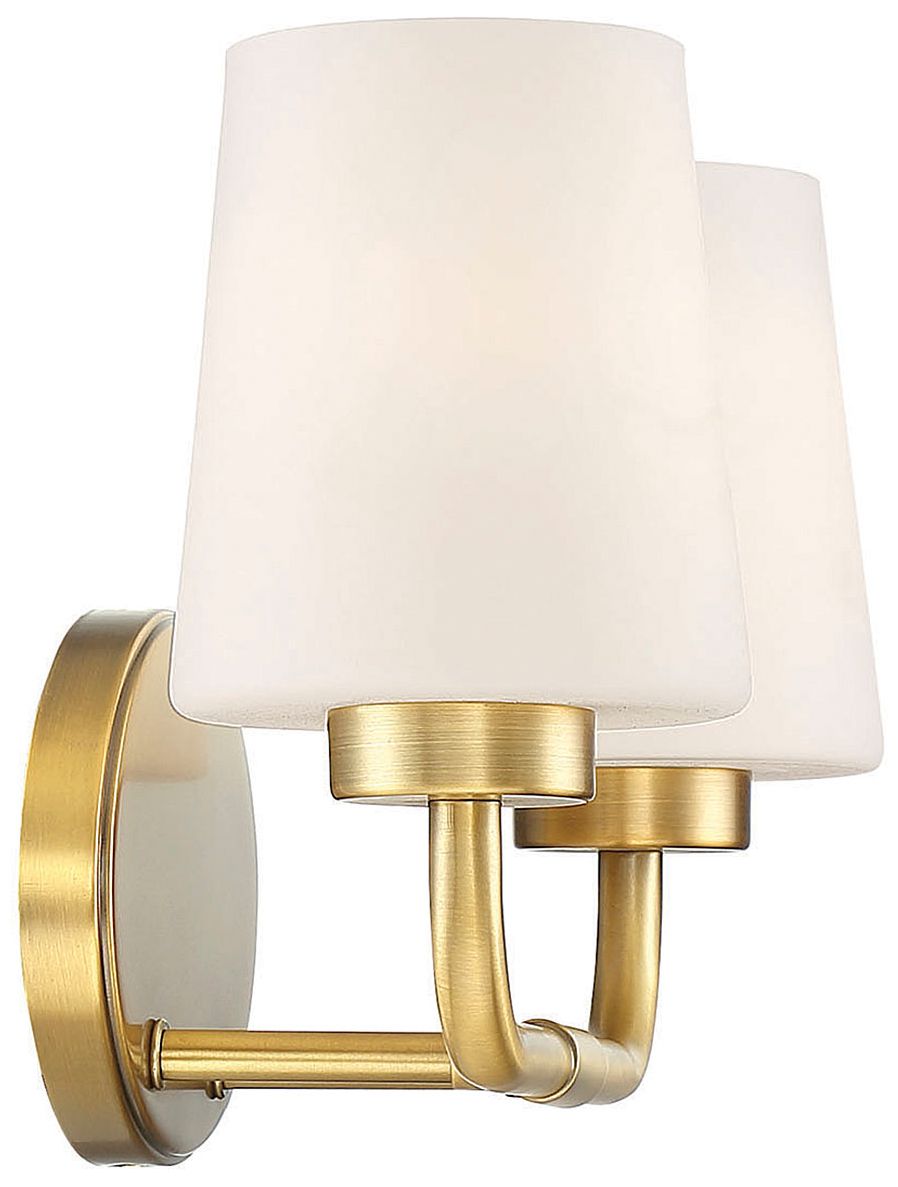 Image 5 Capra 2-Light Bathroom Vanity Light in Warm Brass more views
