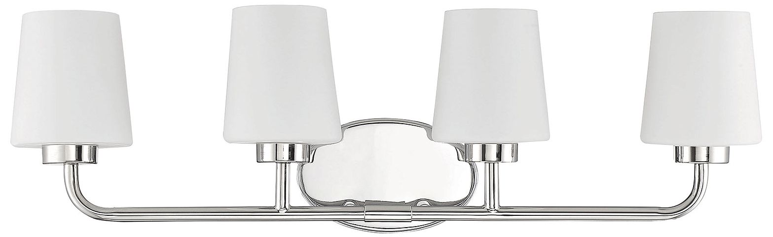 Image 2 Capra 4-Light Bathroom Vanity Light in Polished Nickel more views